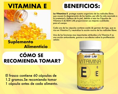 Foto 4 | Foto 4 | Suplemento Alimenticio Pack 2 Pzas Vitamina E - Bbm Lab