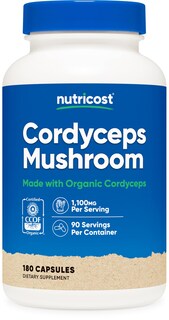 Foto 1 | Foto 1 | Suplemento Nutricost, Cápsulas De Hongos Cordyceps, 1100 Mg - Venta Internacional.