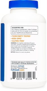 Foto 4 | Foto 4 | Suplemento Nutricost De Aceite De Pescado Omega 3, 2500 Mg, 120 Cápsulas Blandas - Venta Internacional.
