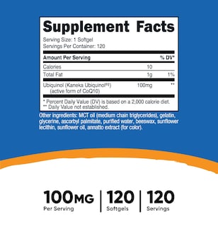 Foto 2 | Foto 2 | Suplemento Nutricost, Cápsulas Blandas De Ubiquinol, 100 Mg, 120 Cápsulas Blandas - Venta Internacional.