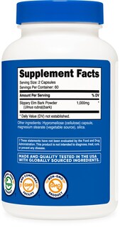 Foto 5 | Foto 5 | Suplemento Nutricost De Corteza De Olmo, Cápsulas, 1000 Mg X 120 - Venta Internacional.