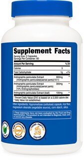 Foto 5 | Foto 5 | Suplemento Nutricost: Extracto De Andrographis, Cápsulas De 1000 Mg - Venta Internacional.