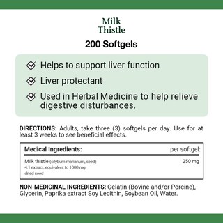 Foto 4 | Foto 4 | Suplemento Nature's Bounty Milk Thistle 200 Cápsulas Blandas - Venta Internacional.