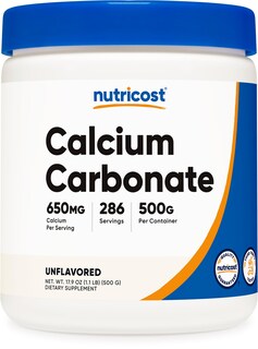 Foto 1 | Foto 1 | Suplemento Nutricost De Carbonato De Calcio En Polvo 500 G - Venta Internacional.