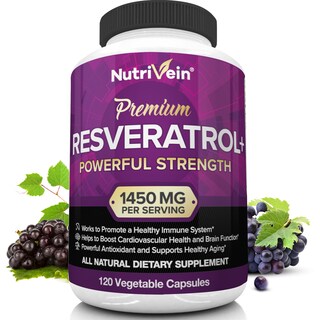 Foto 1 | Foto 1 | Suplemento Nutrivein Resveratrol 1450 Mg 120 Cápsulas - Venta Internacional