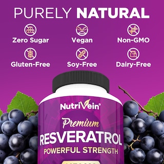Foto 6 | Foto 6 | Suplemento Nutrivein Resveratrol 1450 Mg 120 Cápsulas - Venta Internacional