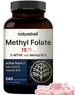 Foto 1 | Foto 1 | Suplemento De Metilfolato De 15 Mg De Naturebell Con 1000 Mcg De Metil B12 - Venta Internacional.