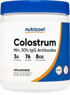 Foto 1 | Foto 1 | Suplemento De Calostro En Polvo Nutricost, 240 Ml, 30% De Anticuerpos Igg - Venta Internacional.