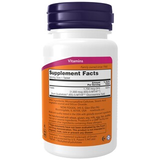 Foto 2 | Foto 2 | Supplement Now 90 Tabletas Metabólicamente Activas De 1000 Mcg De Folato De Metilo - Venta Internacional.