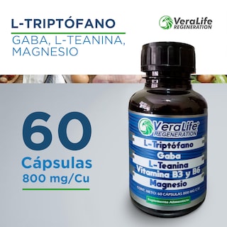 Foto 2 | Foto 2 | Multivitaminico Con L-triptofano - 60 Caps 800mg - Veralife