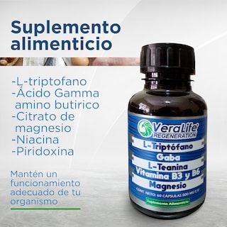 Foto 4 | Foto 4 | Multivitaminico Con L-triptofano - 60 Caps 800mg - Veralife