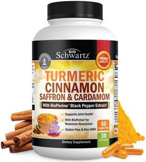 Foto 1 | Foto 1 | Suplemento Bioschwartz De Cúrcuma Con Azafrán Y Canela 60 Cápsulas - Venta Internacional.