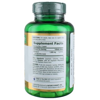 Foto 2 | Foto 2 | Suplemento de Vitamina C Nature's Bounty 1000 mg 100 Cápsulas Paquete de 3 Fracos - Venta Internacional