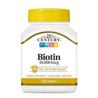 Foto 1 | Foto 1 | Suplemento De Biotina Del Siglo Xxi En Tabletas De 10,000 Mcg 120 Tabletas - Venta Internacional.