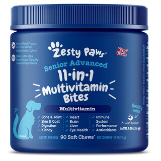 Foto 1 | Foto 1 | Tratamientos Multivitamínicos Para Perros Zesty Paws Senior Con Glucosamina - Venta Internacional.