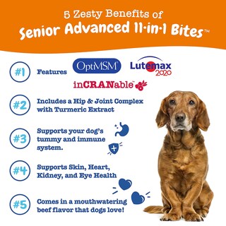 Foto 2 | Foto 2 | Tratamientos Multivitamínicos Para Perros Zesty Paws Senior Con Glucosamina - Venta Internacional.