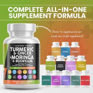 Foto 2 | Foto 2 | Supplement Clean Nutraceuticals, Cúrcuma, Moringa Y Jengibre, Paquete De 3 - Venta Internacional.