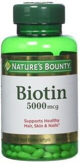 Foto 1 | Foto 1 | Suplemento De Biotina Nature's Bounty De 5000 Mcg, 60 Tabletas X 2 - Venta Internacional.