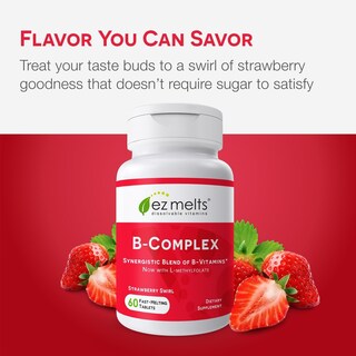 Foto 4 | Foto 4 | Tableta De Complejo De Vitamina B Ez Melts, Suministro Soluble Para 2 Meses - Venta Internacional.