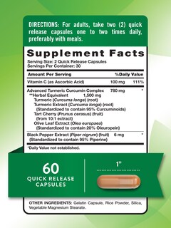 Foto 2 | Foto 2 | Suplemento Nature's Truth, Cúrcuma Y Curcumina, 1500 Mg, 60 Cápsulas - Venta Internacional.
