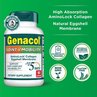 Foto 2 | Foto 2 | Suplemento Genacol De Colágeno Y Membrana Natural De Cáscara De Huevo, 90 Cápsulas - Venta Internacional.