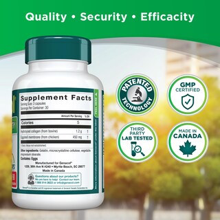 Foto 5 | Foto 5 | Suplemento Genacol De Colágeno Y Membrana Natural De Cáscara De Huevo, 90 Cápsulas - Venta Internacional.