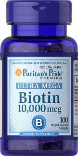 Foto 1 | Foto 1 | Suplemento Puritan's Pride, Cápsulas Blandas De Biotina De 10000 Mcg, 100 Unidades - Venta Internacional.