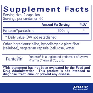 Foto 2 | Foto 2 | Suplemento Pure Encapsulations Pantethine 120 Cápsulas - Venta Internacional.