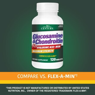 Foto 2 | Foto 2 | Suplemento De Glucosamina Y Condroitina Del Siglo Xxi 120 Tabletas - Venta Internacional.