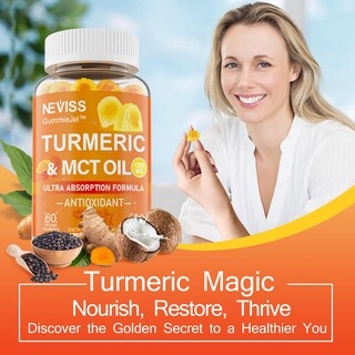 Foto 7 | Foto 7 | Gomitas De Cúrcuma Neviss 1000 Mg Con Aceite Mct C8 C10 Antioxidante - Venta Internacional.