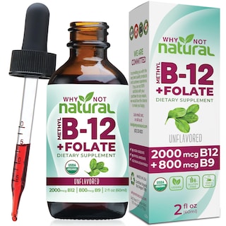 Foto 1 | Foto 1 | Vitamina B12 Líquida Más Folato Orgánico Sublingual Extra Fuerte - Venta Internacional.