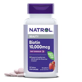 Foto 1 | Foto 1 | Suplemento Natrol Beauty Biotina De 10000 Mcg Para Cabello, 60 Tabletas - Venta Internacional.