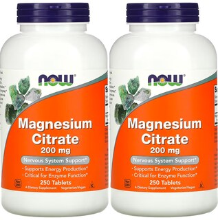 Foto 1 | Foto 1 | Suplemento Now Foods Citrato De Magnesio 200 Mg 250 Comprimidos X2 - Venta Internacional.