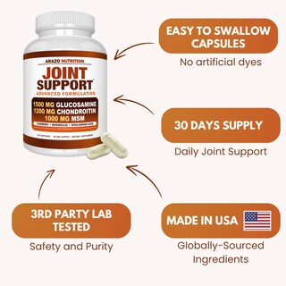 Foto 6 | Foto 6 | Suplemento Arazo Nutrition Joint Support 120 Cápsulas - Venta Internacional.