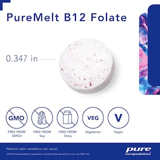 Foto 3 | Foto 3 | Suplemento Pure Encapsulations Puremelt B12 Folate 90 Pastillas - Venta Internacional.