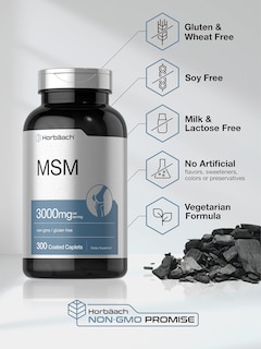 Foto 4 | Foto 4 | Suplemento Horbäach Msm 3000 Mg 300 Cápsulas Vegetariano - Venta Internacional.