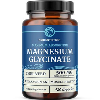 Foto 1 | Foto 1 | Suplemento Nobi Nutrition De Glicinato De Magnesio, 500 Mg, 120 Unidades - Venta Internacional.