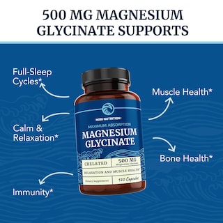 Foto 4 | Foto 4 | Suplemento Nobi Nutrition De Glicinato De Magnesio, 500 Mg, 120 Unidades - Venta Internacional.