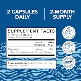 Foto 5 | Foto 5 | Suplemento Nobi Nutrition De Glicinato De Magnesio, 500 Mg, 120 Unidades - Venta Internacional.