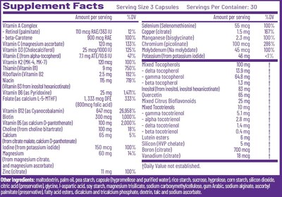 Foto 4 | Foto 4 | Suplemento Multivitamínico Esencial Aor Multi Basics 3, 180 Cápsulas - Venta Internacional.