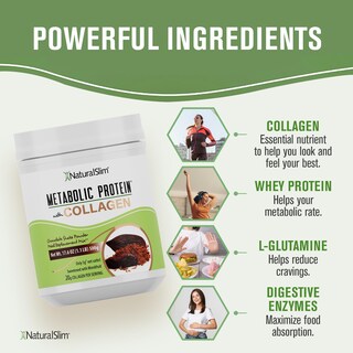 Foto 2 | Foto 2 | Proteína En Polvo Naturalslim Metabolic Con Colágeno Y Chocolate, 500 G - Venta Internacional.