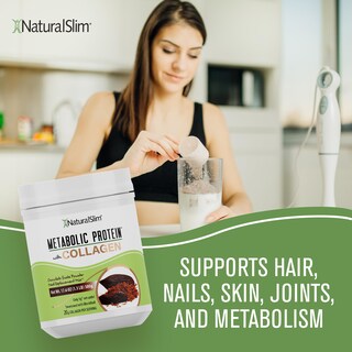 Foto 4 | Foto 4 | Proteína En Polvo Naturalslim Metabolic Con Colágeno Y Chocolate, 500 G - Venta Internacional.