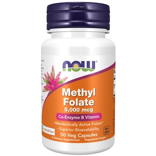 Foto 1 | Foto 1 | Suplemento Now De Folato De Metilo, 5000 Mcg, 50 Cápsulas Vegetarianas - Venta Internacional.