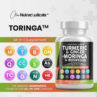Foto 3 | Foto 3 | Supplement Clean Nutraceuticals, Cúrcuma, Moringa Y Jengibre, Paquete De 2 - Venta Internacional.