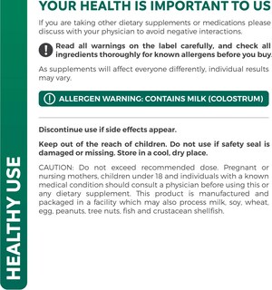 Foto 7 | Foto 7 | Calostro Harmony De Supplement Healths, 1000 Mg, 30% Igg, 120 Cápsulas - Venta Internacional.