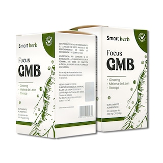 Foto 1 | Foto 1 | Suplemento Alimenticio Smart Herb Paquete Focus GMB 2 Piezas 30 Cápsulas c/u con Ginseng Melena de León y Bocopa