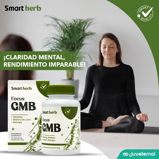 Foto 3 | Foto 3 | Suplemento Alimenticio Smart Herb Paquete Focus GMB 2 Piezas 30 Cápsulas c/u con Ginseng Melena de León y Bocopa