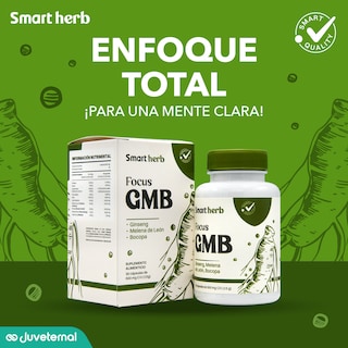 Foto 4 | Foto 4 | Suplemento Alimenticio Smart Herb Paquete Focus GMB 2 Piezas 30 Cápsulas c/u con Ginseng Melena de León y Bocopa