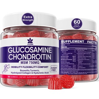 Foto 1 | Foto 1 | Gomitas de Glucosamina y Condroitina Lilicare 2 Frascos con 60 Gomitas C/U - Venta Internacional