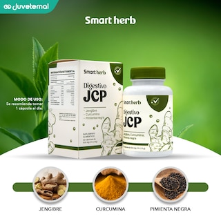 Foto 2 | Foto 2 | Smart Herb Paquete Digestivo Jcp, Suplemento Alimenticio, 2 Piezas, Con Jengibre, Curcumina Y Pimienta Negra